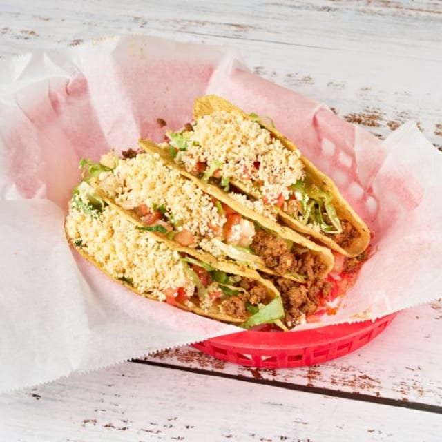 3 Beef Tacos.
