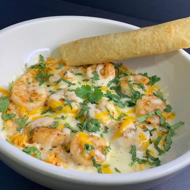 Shrimp Over Rice.